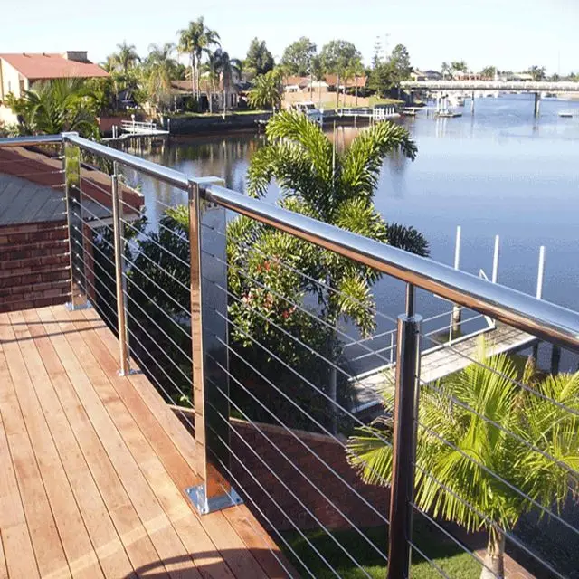 CLEARVIEW Free Design Stainless Steel Pipe Handrails/cheap Railings For Terraces for house