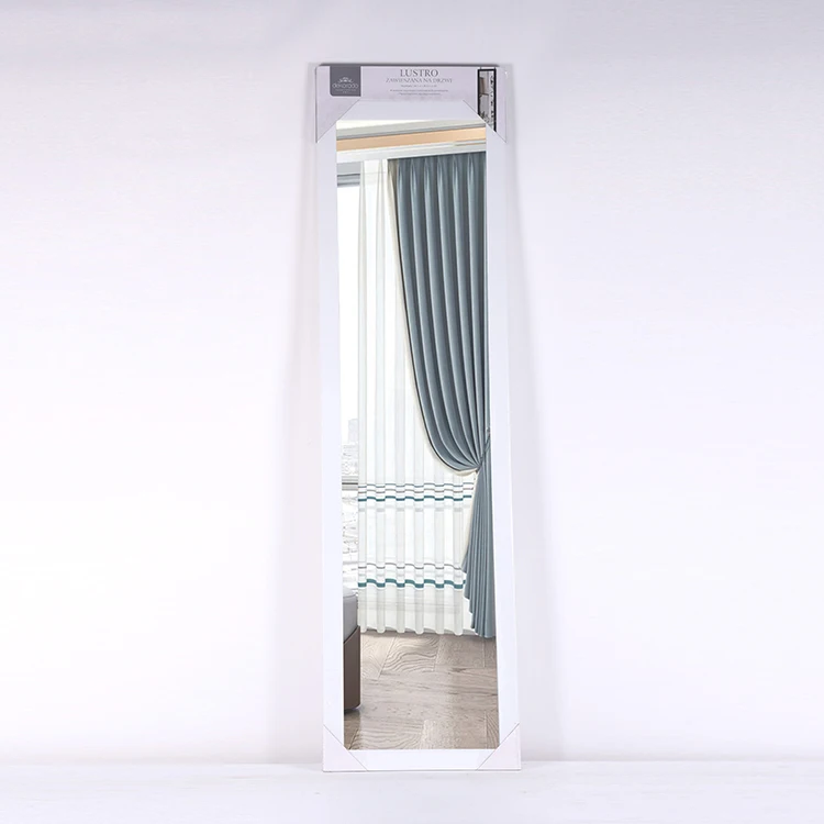View larger image  glows with silver leaf with black accents Oversized Full Length Mirror