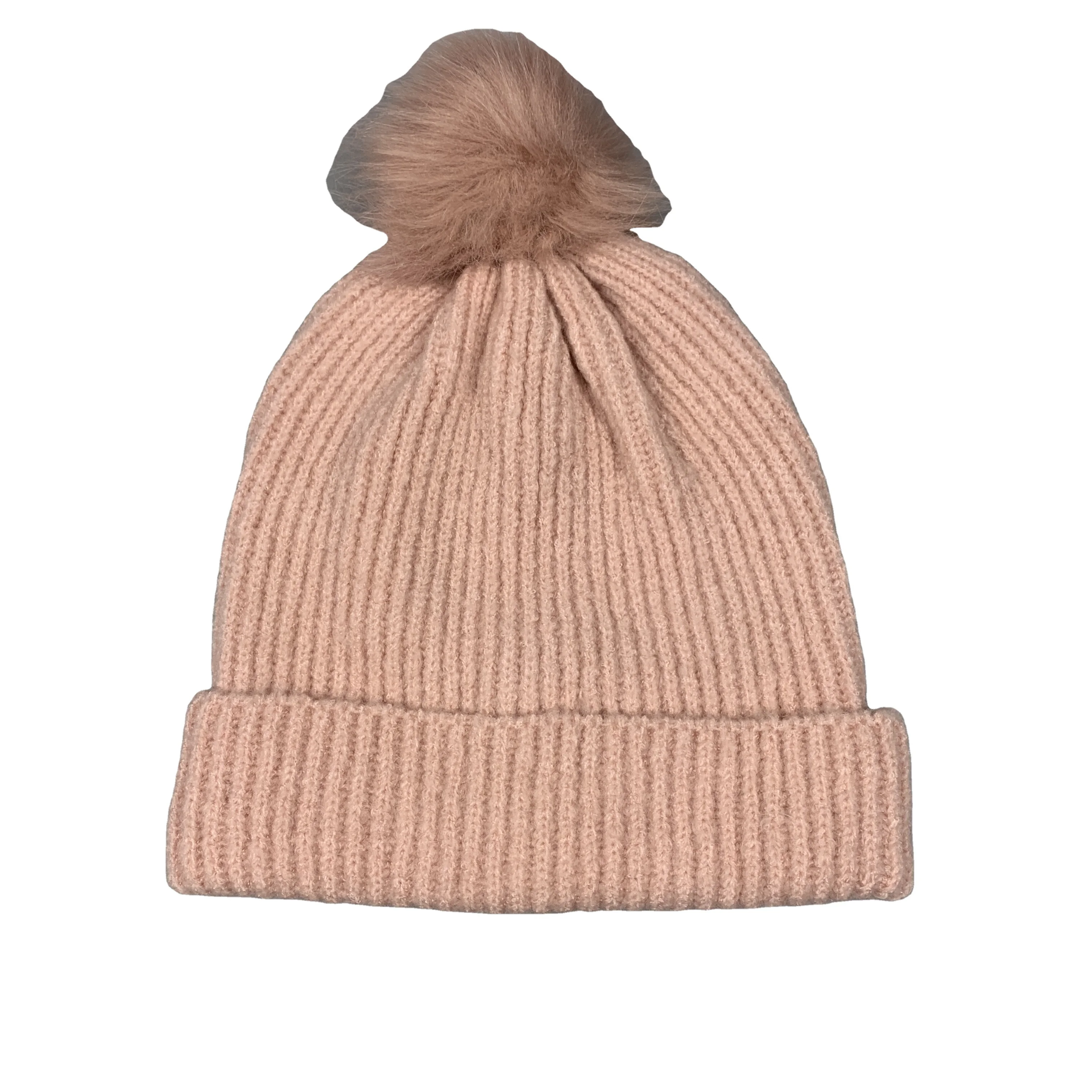 
Popular wholesale thin rib knitted wool custom cashmere beanie hats for girls and ladies 