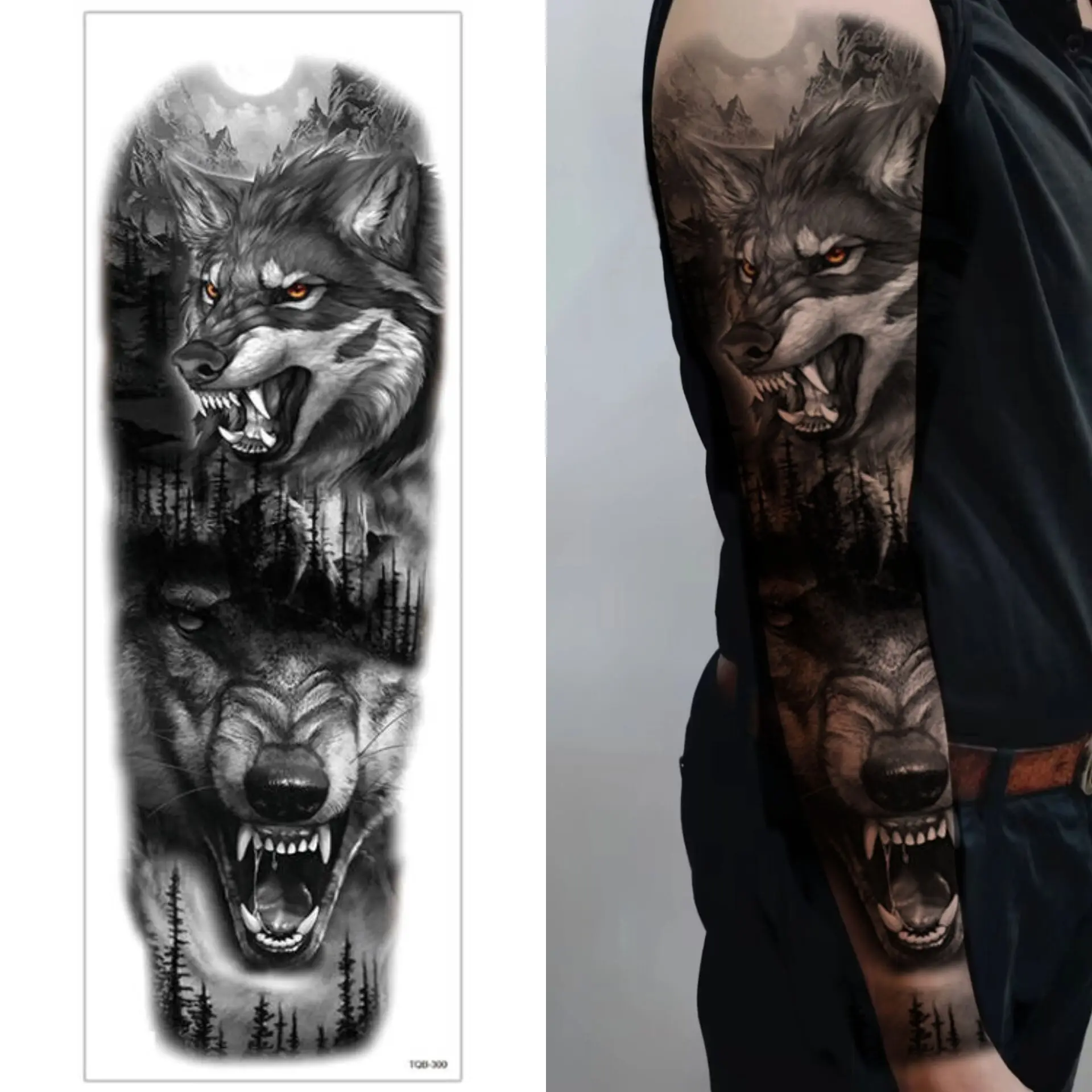 New 3D Temporary Tattoo Halloween Classic Design Henna Tattoo Stickers Water Proof Black Temporary Tattoos Wholesale