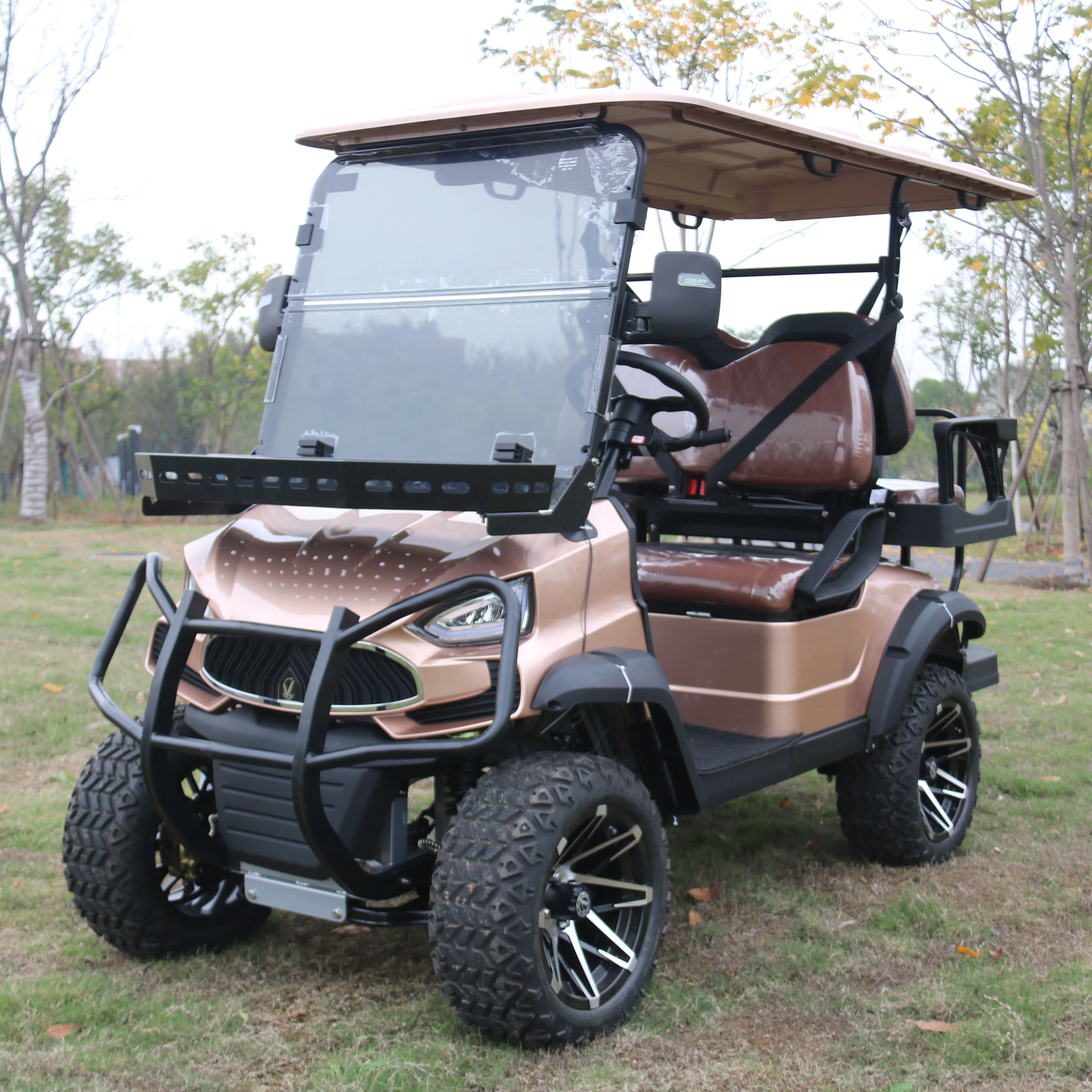 Hot Sale Dot Approved Wholesale Pc 4 Person Golf Cart Tinted Windshield Folding Club Car