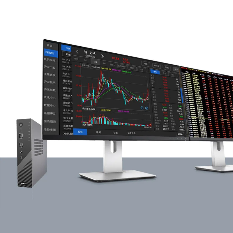 
TOPFEEL T68PRO mini pc i7 windows10 portable embedded computer dual lan 8 usb industrial motherboard office business education 