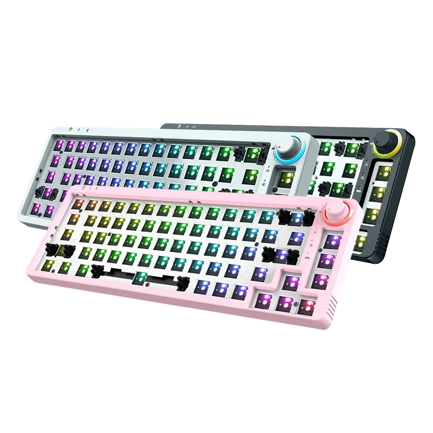 TM680 синий зуб проводной 3 режима света RGB свет Горячая замена PCB DIY 68 ключи механическая клавиатура комплект