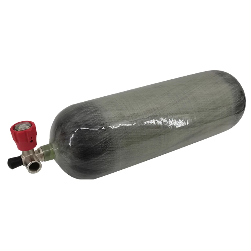9L CE fully wrapped carbon fiber cylinder 4500psi 30mpa paintball pcp hunting gas cylnder senapan angin pcp