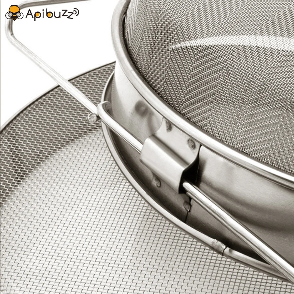 Wholesale honey double strainer - 304 Stainless Steel Double Sieve Honey Strainer - Dropshipping beekeeping equipment supplier