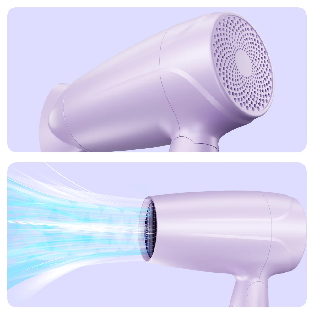 Secador de Pelo Professional Mini Size Hair Dryer Blower Compact Foldable Hair Blow Dual Voltage 1200w Hair Dryer