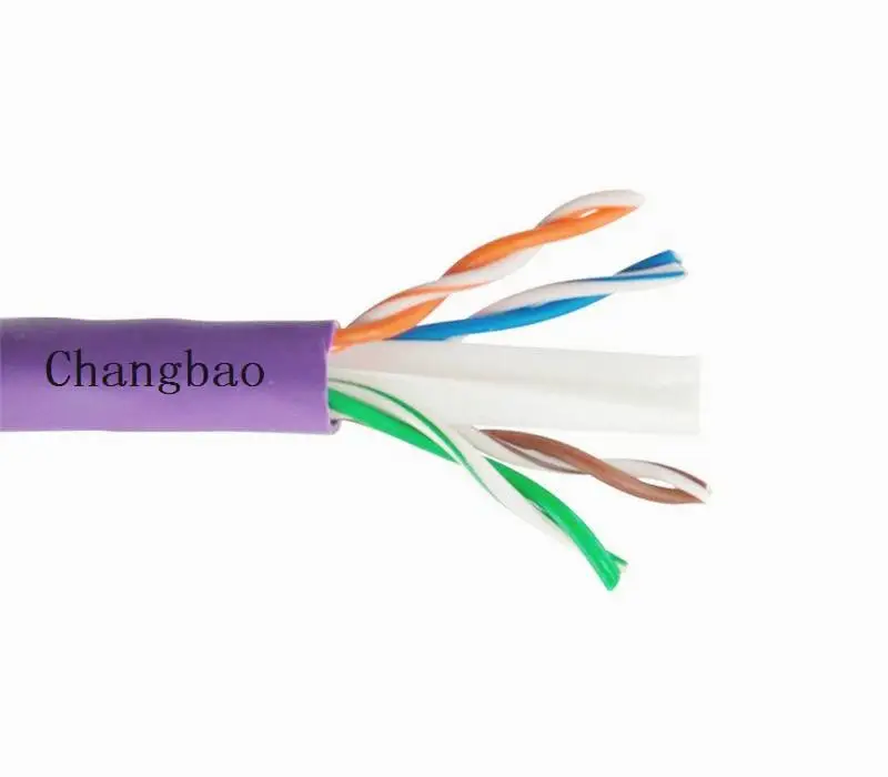 Changbao pass test ETL CMR riser rated 1000ft 305m roll communication cables lan ethernet network utp cable lan cable cat6
