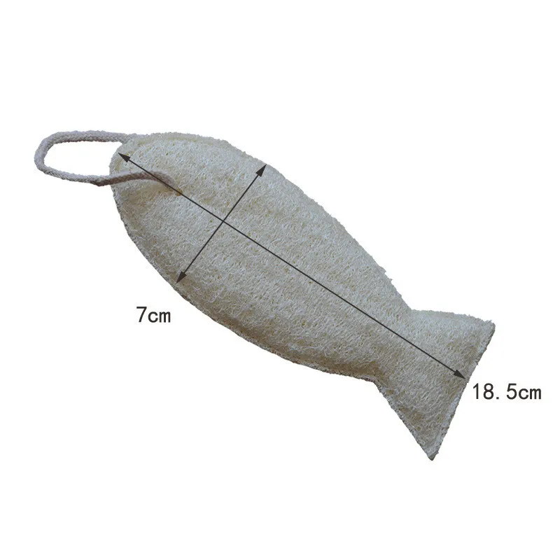 Heart Shape Organic Brush Natural Loofah Body Scrub Brush Biodegradable Loofah Bath Sponge