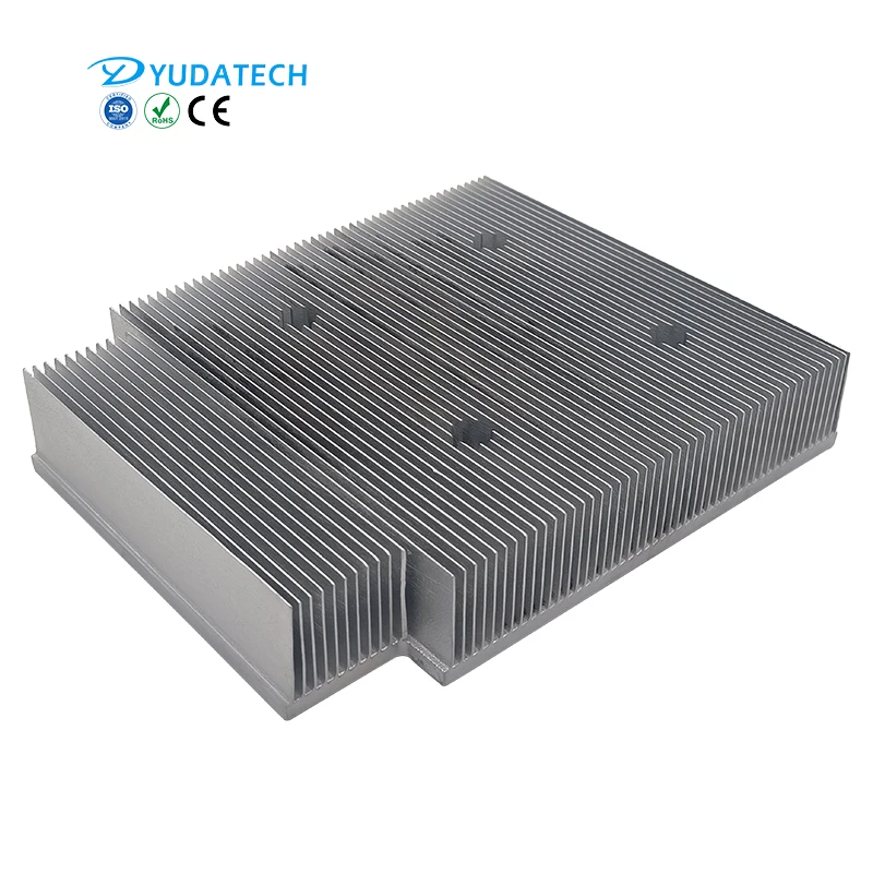 Large inverter heat sink epoxy resin filling heatpipe aluminum skived fin heatsink for IGBT