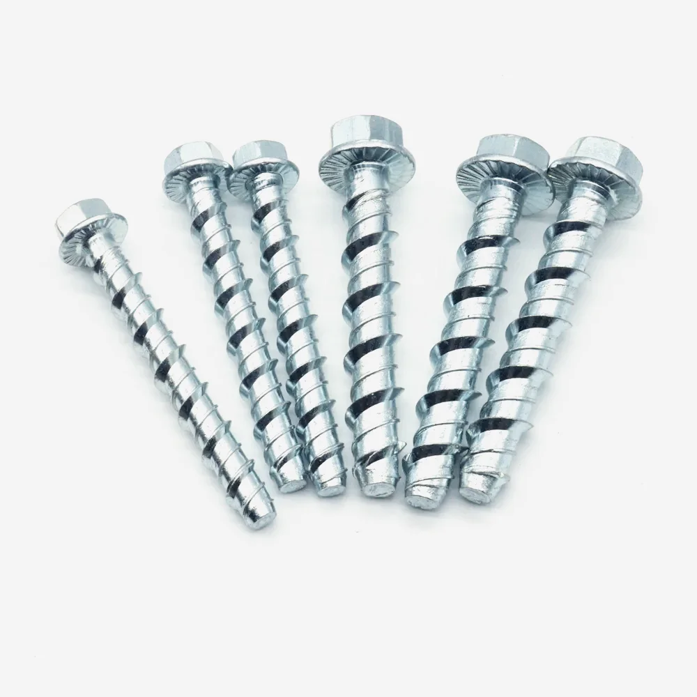 Hot Sale High Standard Hexagonal Flange Anchor Bolts Ceiling Cement Self-Drilling Concrete Self Cutting Screw Nail