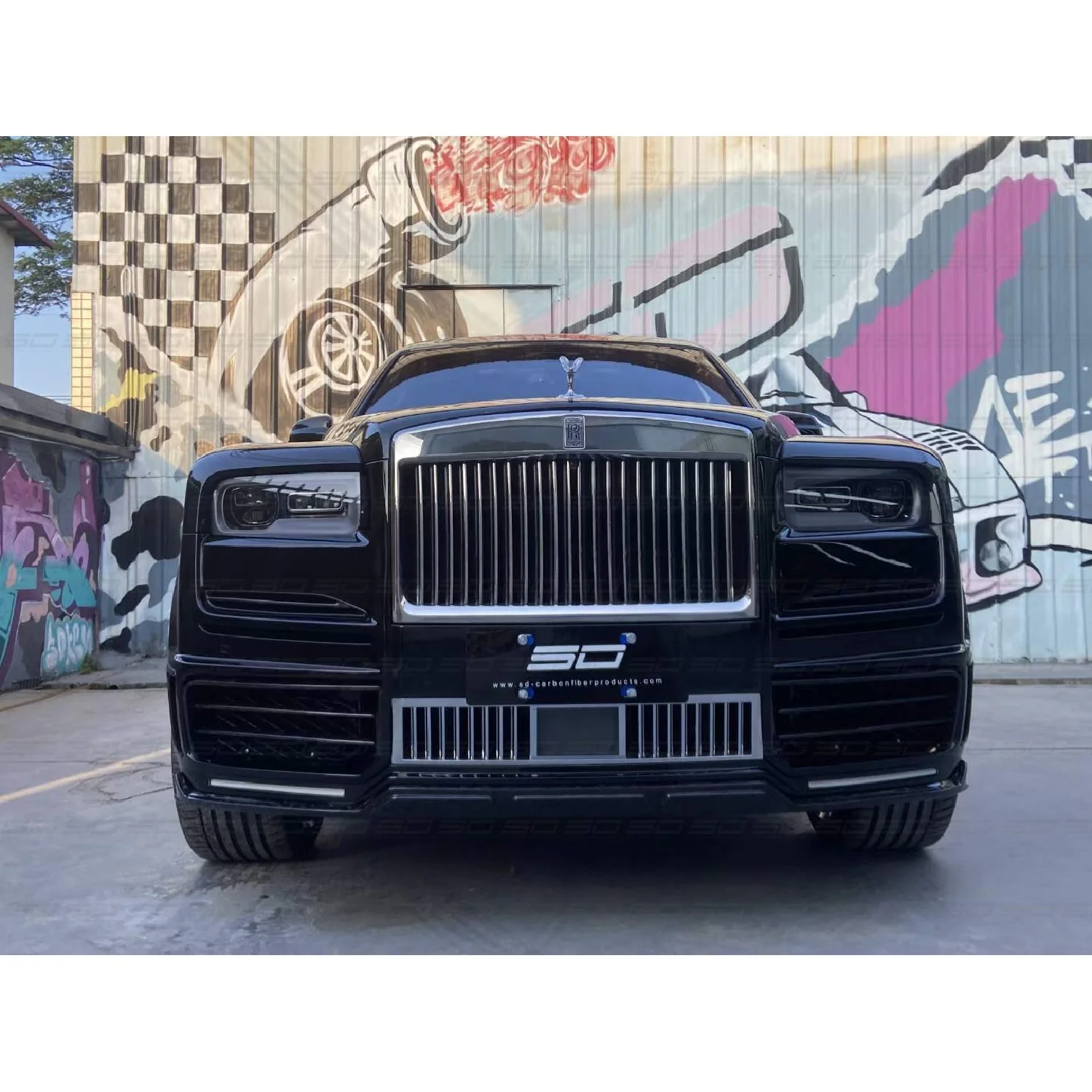 High Quality M Style Design Dry Carbon Fiber Front Bumper Rear Bumper Body Kits Car Accessories for R-s-R-e Cullinan