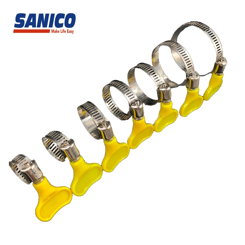 Adjustable Small Stainless Steel Hose Clamps For Tube Fastening Flexible Clip