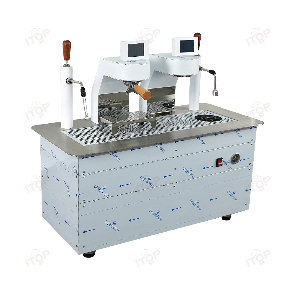 Fashion Easy Operating Double Group Commercial Desktop Coffee Machine Under Counter Espresso Machine