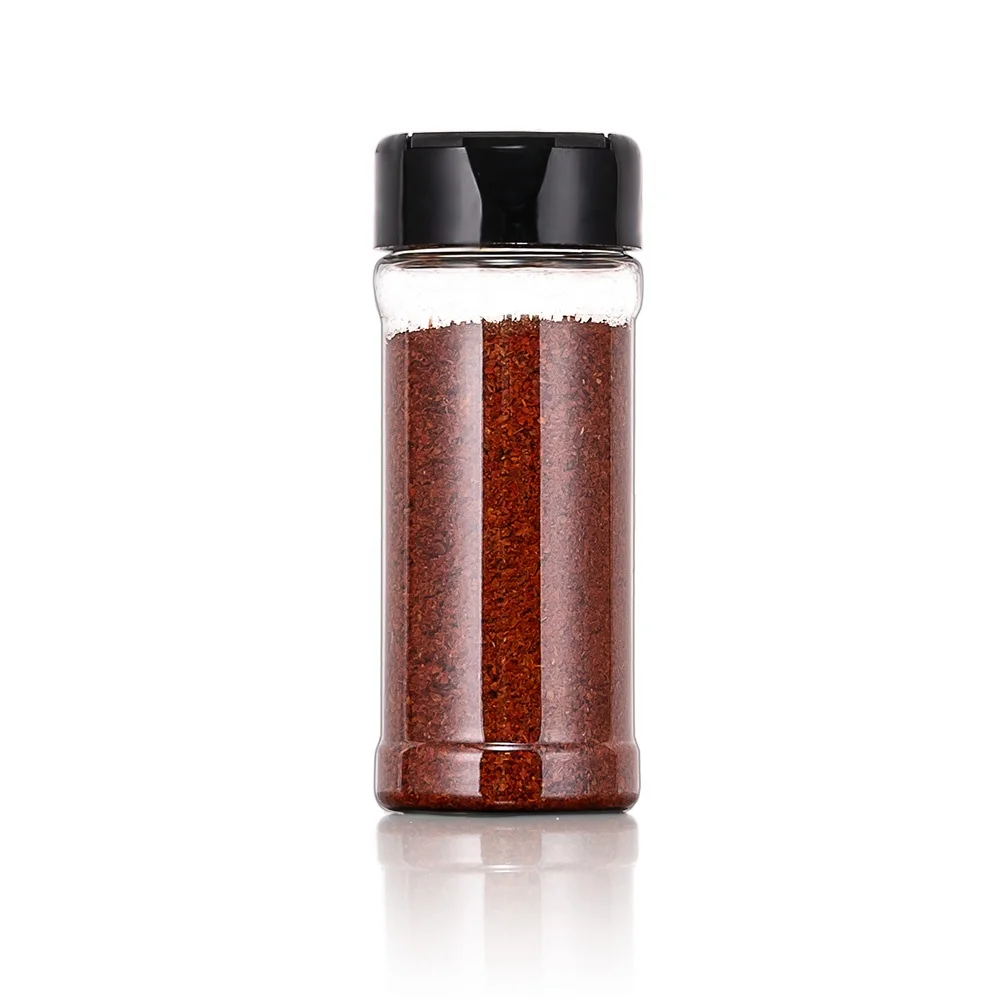 Excellent value condiment container 2oz 4oz 8oz plastic spice bottles spice flip top jar Food grade plastic spice shaker