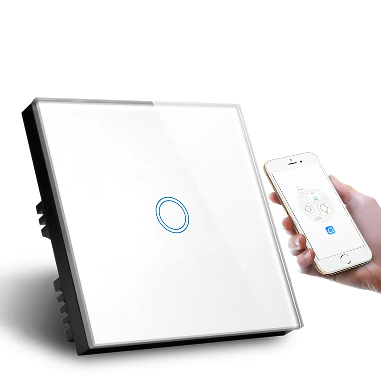 CE Approved GOOGLE HOME/ALXEA Tuya APP Control Smart WIFI 1 Gang Light Switch