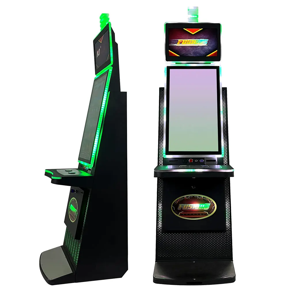 Manufacturer 32 inch touch screen stand up coin operated arcade skill game machine cabinet for sale