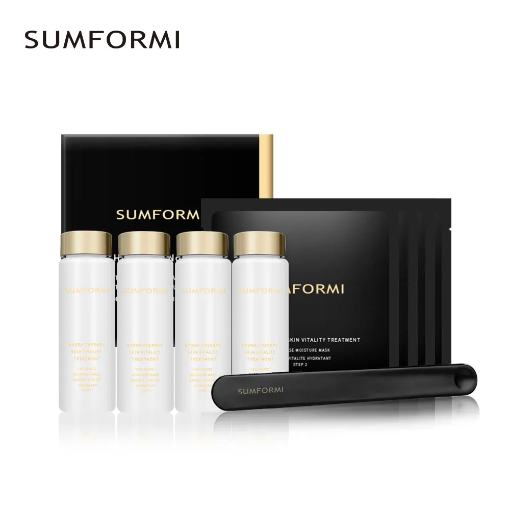 Sumformi Wholesale Facial Mask Powder Oxygen Cosmetic Whiten Collagen Essence Clay Jelly for Face & Body Inspired Volcanic Soil