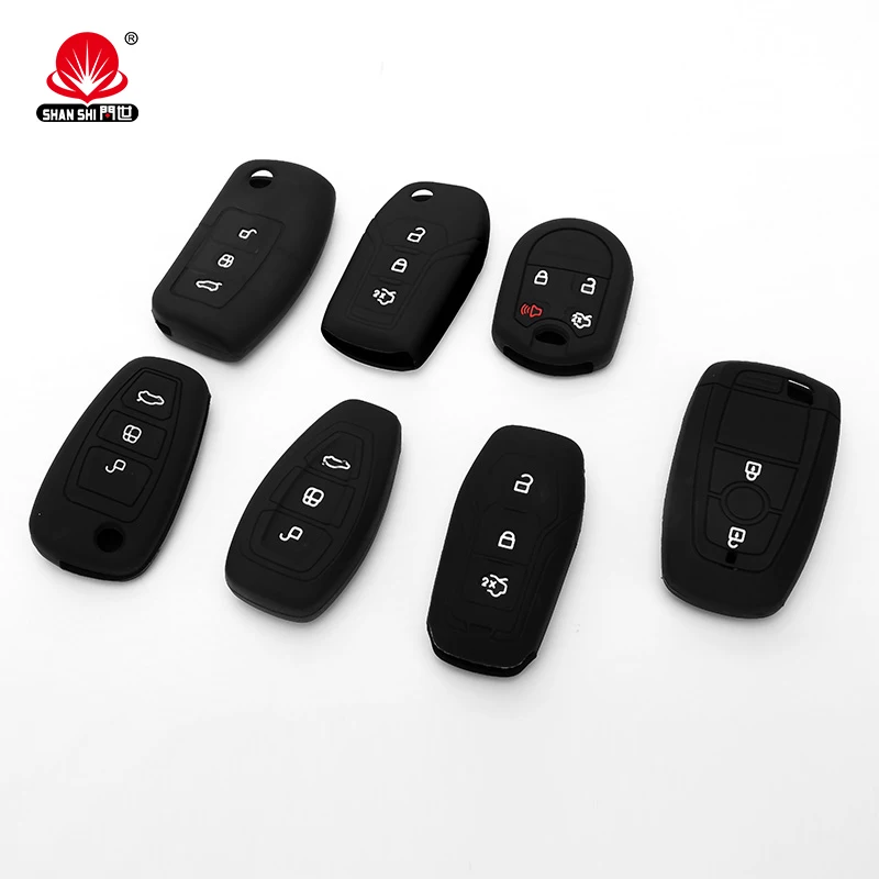 Personality Custom Design Silicone Car Key Fob Cover For Ford