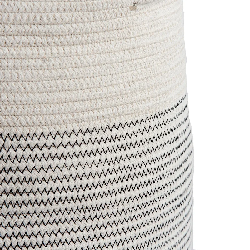 Часы с плетеным ремешком Большие Детские тканые из хлопкового каната для хранения корзина для белья с ручками