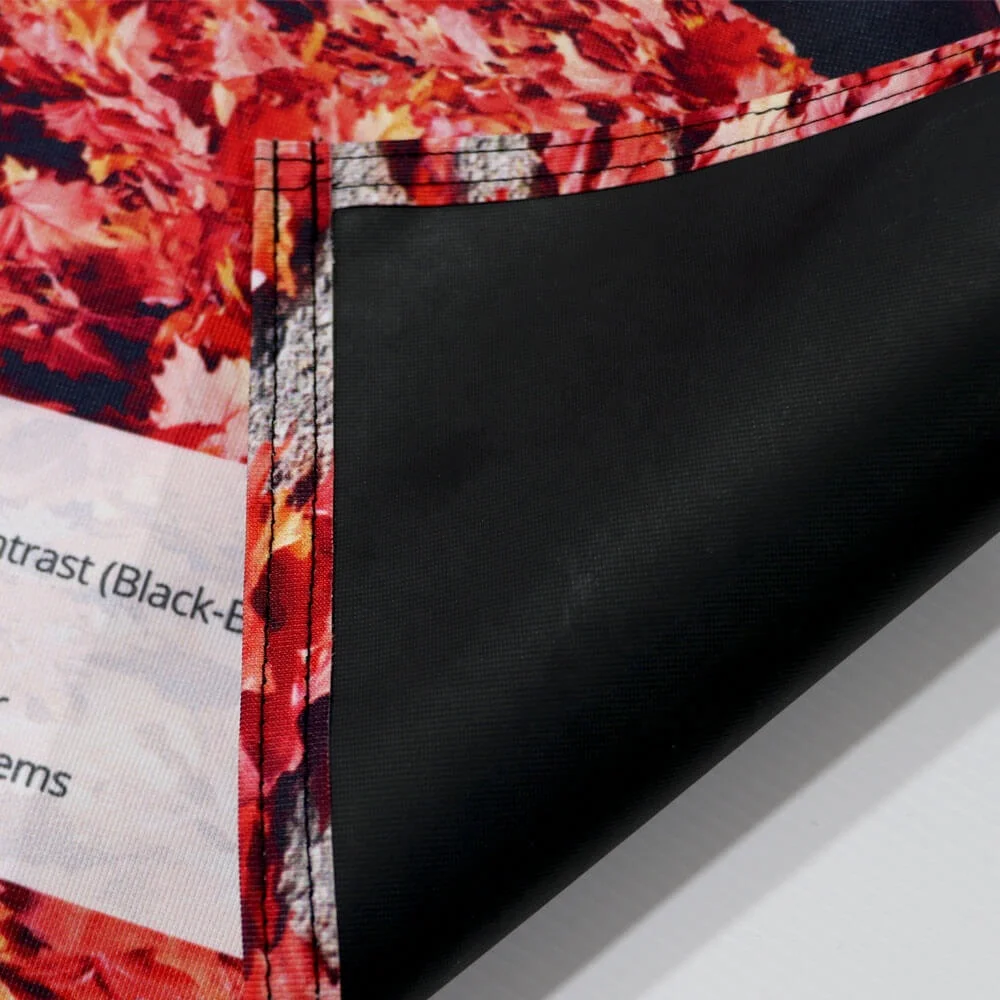 Custom Print Trade Show Event Tension Black Back Textile Fabric For Exhibition Pop Up Display Backdrops