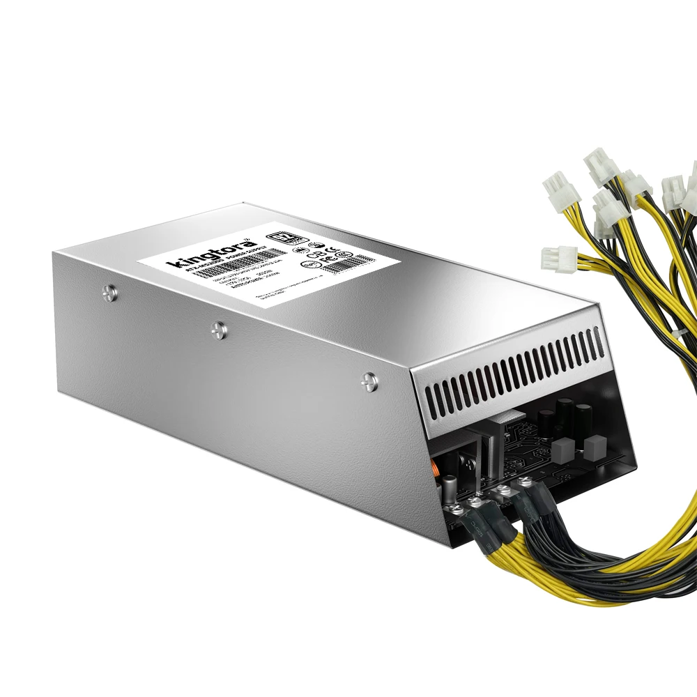
China Manufactory Wholesale Kingtora Golden Mining ATX 1600W 1800W 2000W Rig Power Supply For ATX Mining ASIC Miner GPU Miner 