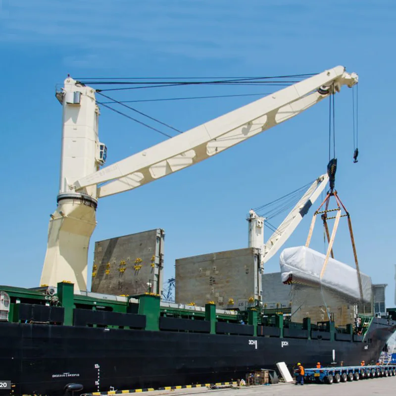 5 ton 20 ton Port marine ship deck electrical hydraulic crane on sale