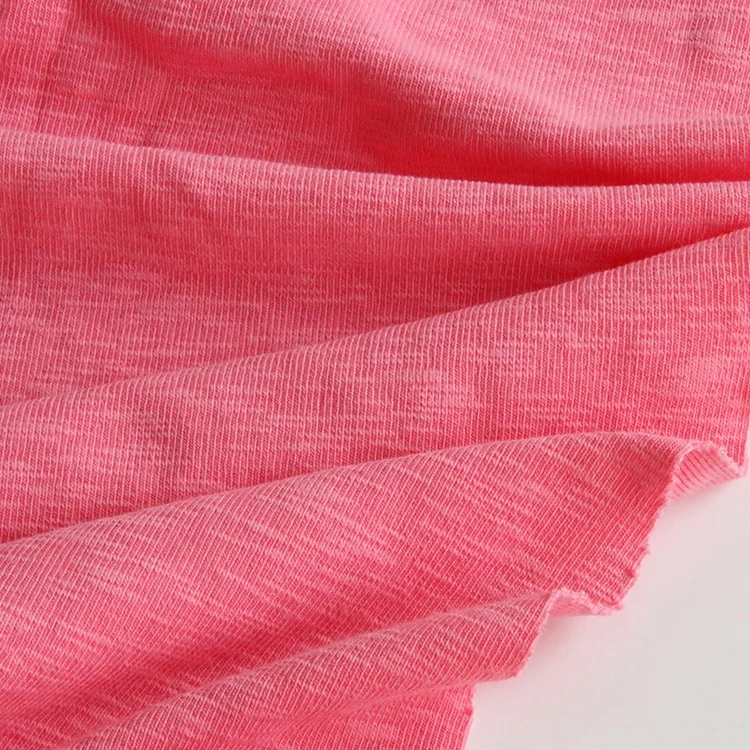 9123# 94% cotton 6%spadex knitted bamboo knit fabric telas de algodon for  T-shirt fashion