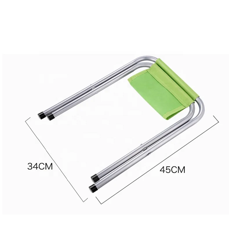 HISPEED Square Folding Stool New Camping 600D Oxford Aluminium Fishing Hiking Small Foldable Stool