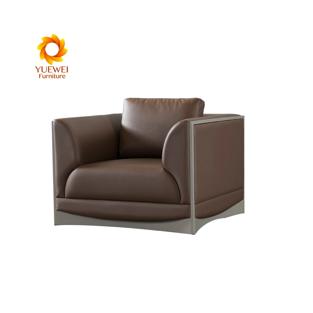 Popular Genuine Luxury Morden Office  Fruniture Synthetic Leather Sofa Set For Office Use