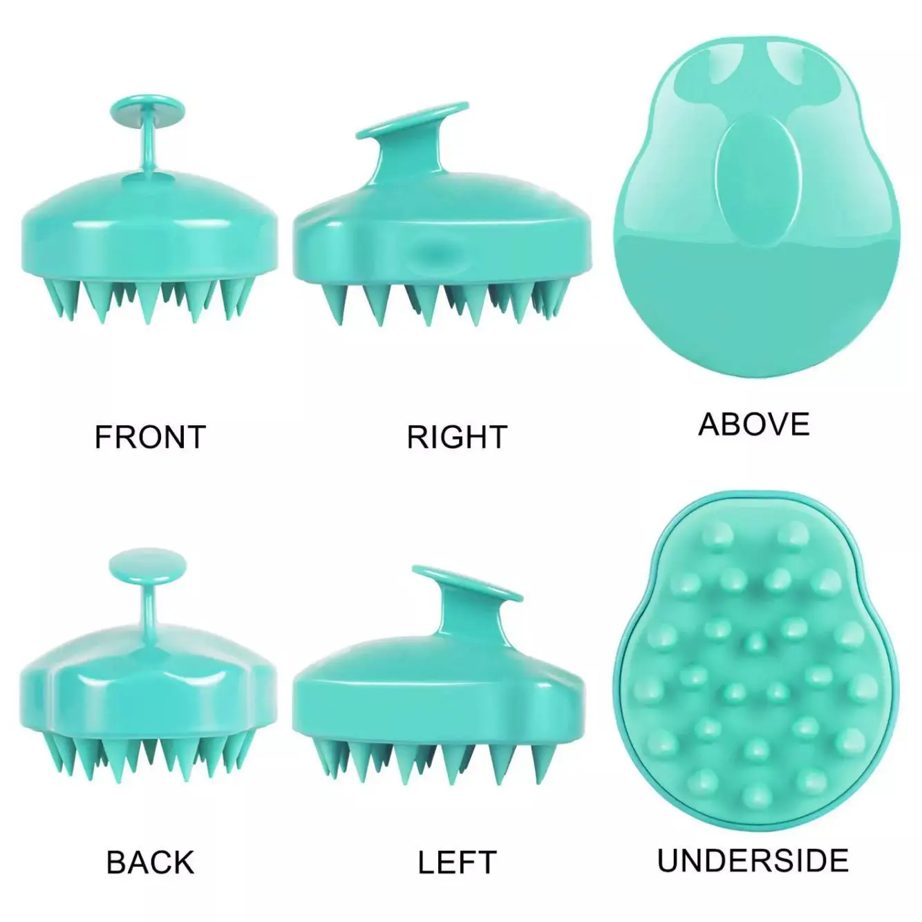 Manual Silicone Head Scalp Massager Shampoo Hair Brush Hair Scalp Massager