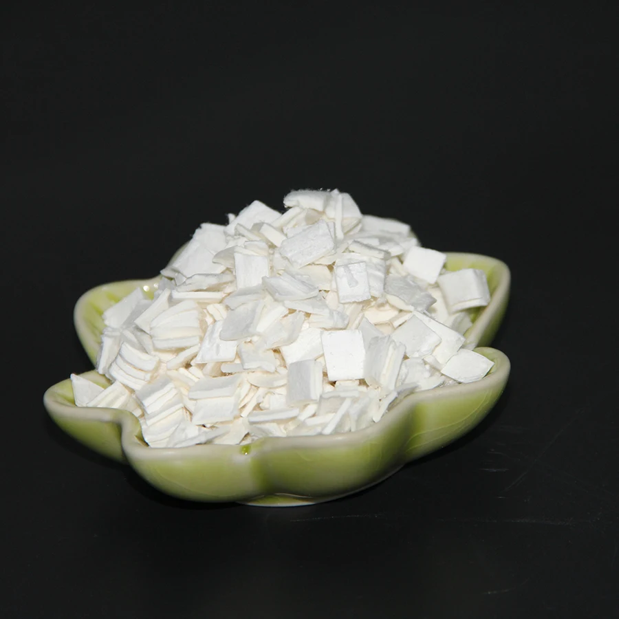 Industrial Design Style 5x5mm White Flake Wooden Cellulose Fiber for Anti-Crack