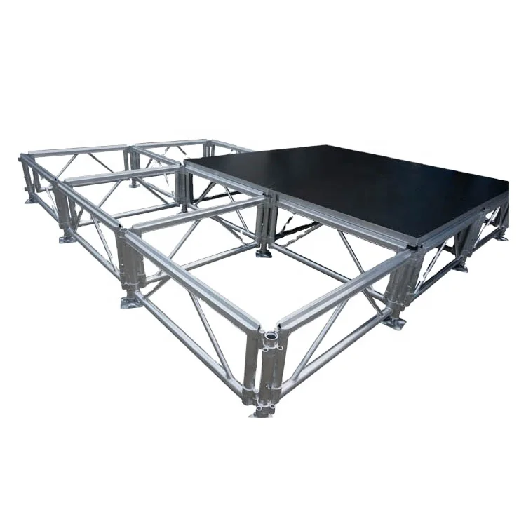 Decoration Aluminum Alloy 1.22m Removable Stage 18mm Platform