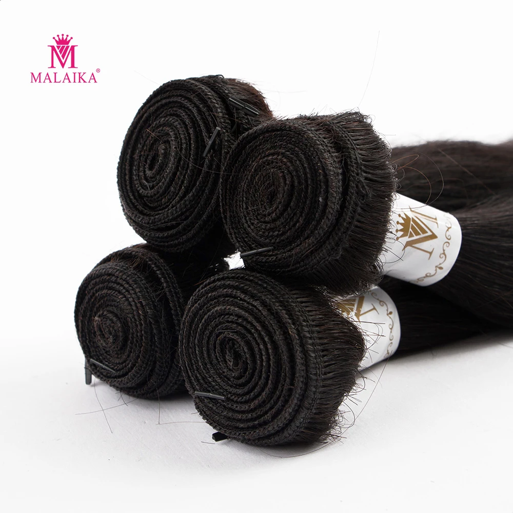 MALAIKA  4+1 frontal Straight peruvian hair supplier 100 cheap human hair bundles china hair