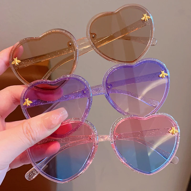 2024 New Children Cute Colors Animal Bee UV400 Sunglasses Baby Girls Outdoor Acrylic Sun Protection Sunglasses Kids Sun Glasses