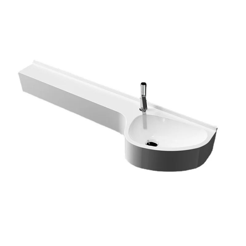 SMC Marble 5 Years Bathroom Sink Cabinet Ceramics Basin