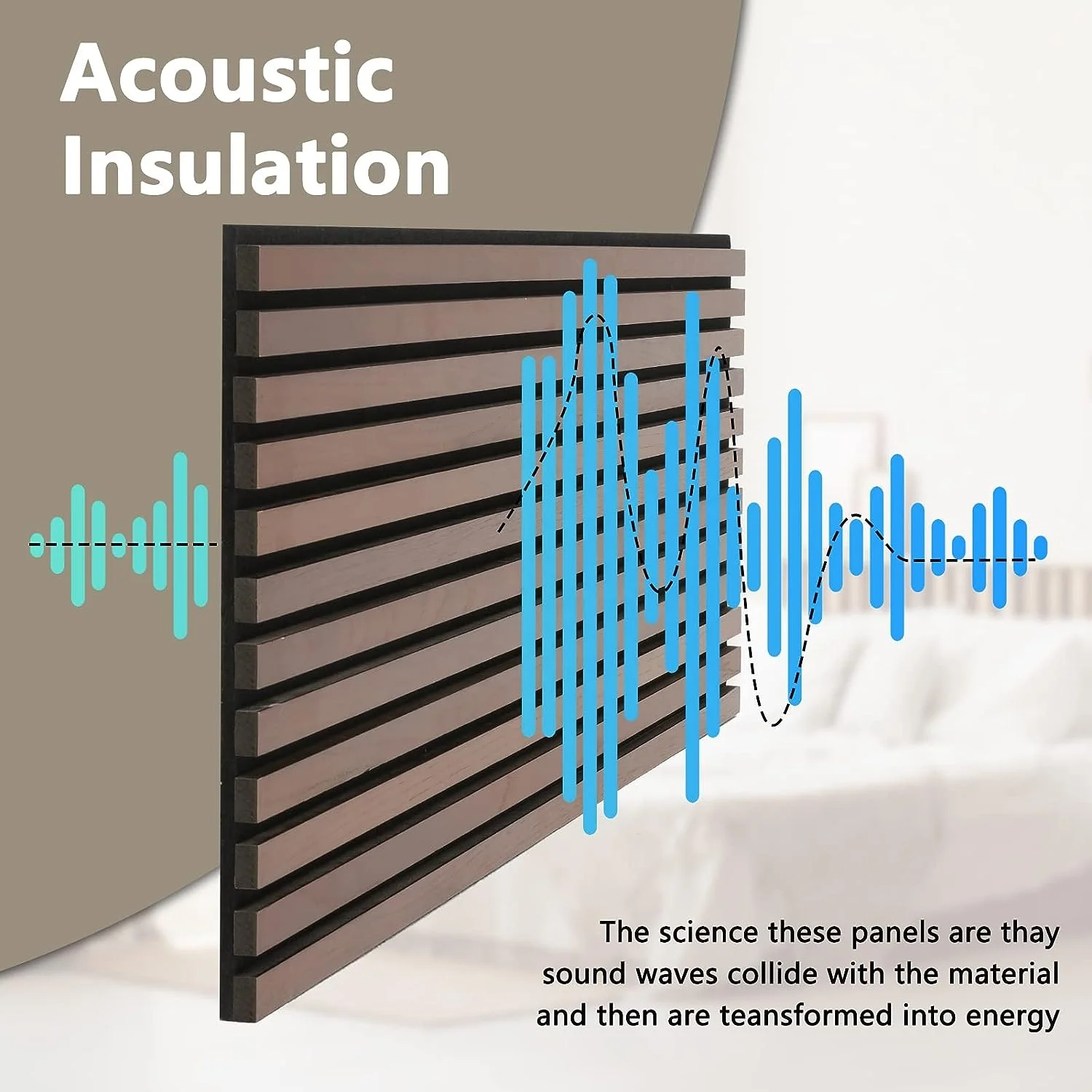Manufacturer Sound absorbing 3D Wood Acoustic Slat Wall Panels For Hotel Lobby Restaurant interior Wall and Ceiling Decor