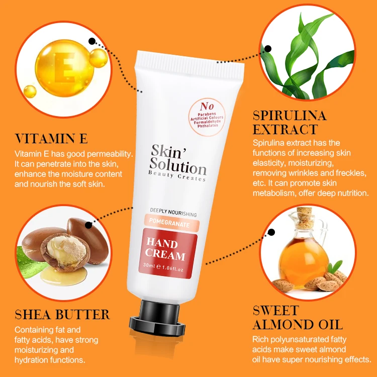 
Luxury Private Label Vitamin E Natural Vegan 100%Organic Soften Moisturizing For Extra Dry Skin Care Hand Cream Tube Gift Sets 