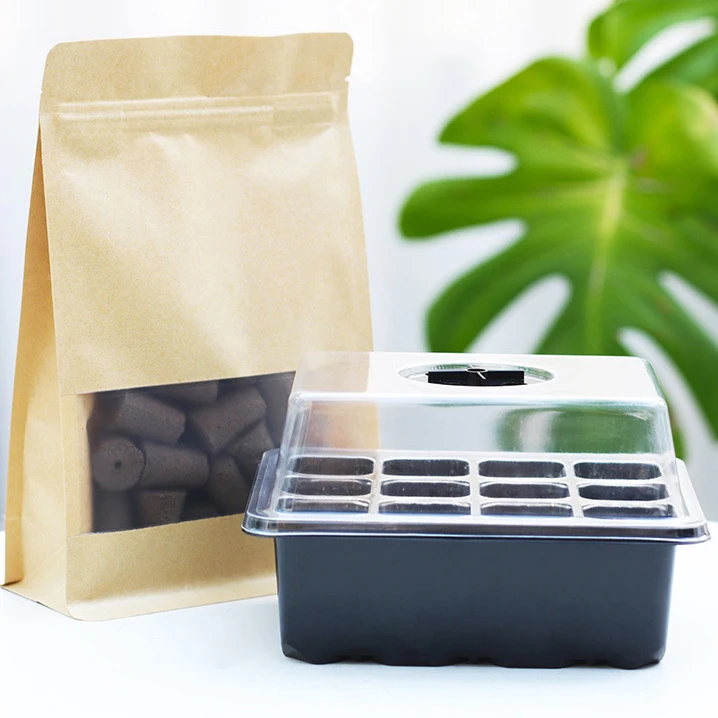 Soil Hydroponics Easy Plugs Growdroponics Rapid Rooter Plant Starter Plug Pods With 50pcs Mini Coco Coir Peat Blocks Grow Sponge