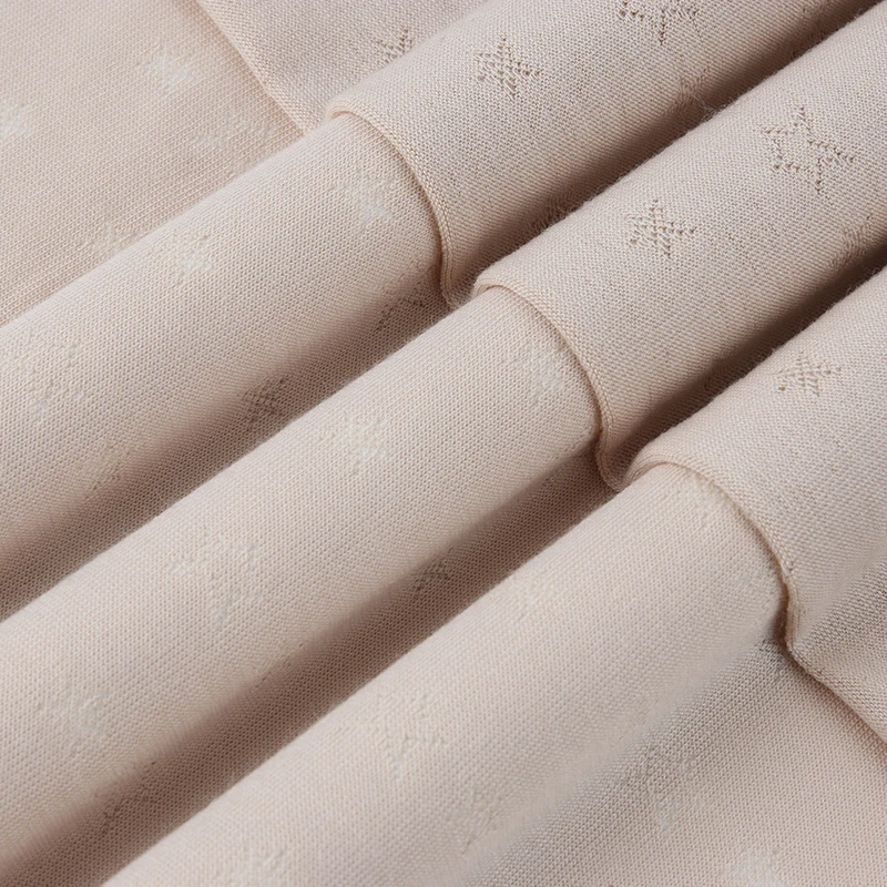 40S 150GSM Jacquard Stretch 40% Modal 37% Cotton 23% Spandex Fabric For Clothing Summer T-Shirt