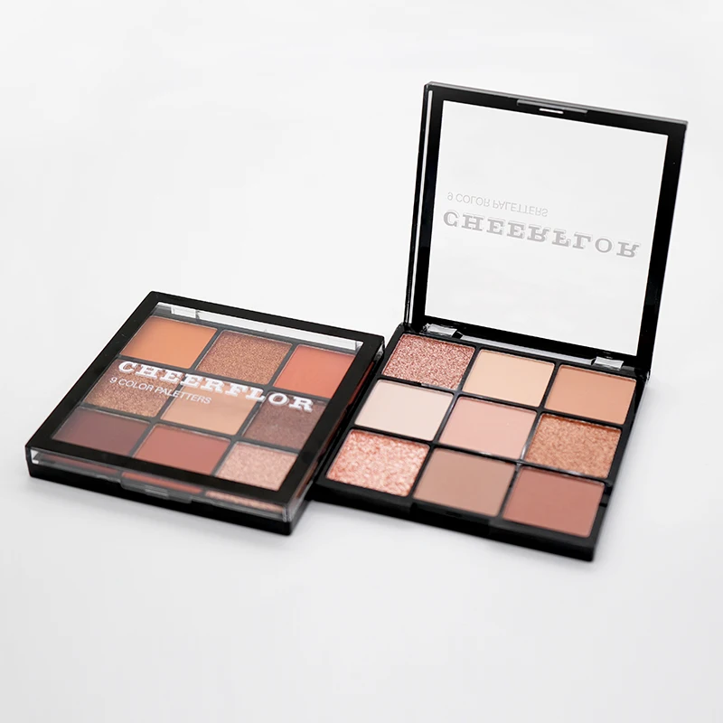 custom high quality private label vegan diy multichrome glitter shimmer matte high pigment eyeshadow palette