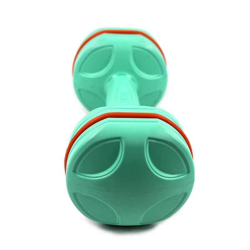 Colorful Plastic Sand-Filled Dumbbell 2kg Weight Home Use Fitness Equipment for Women