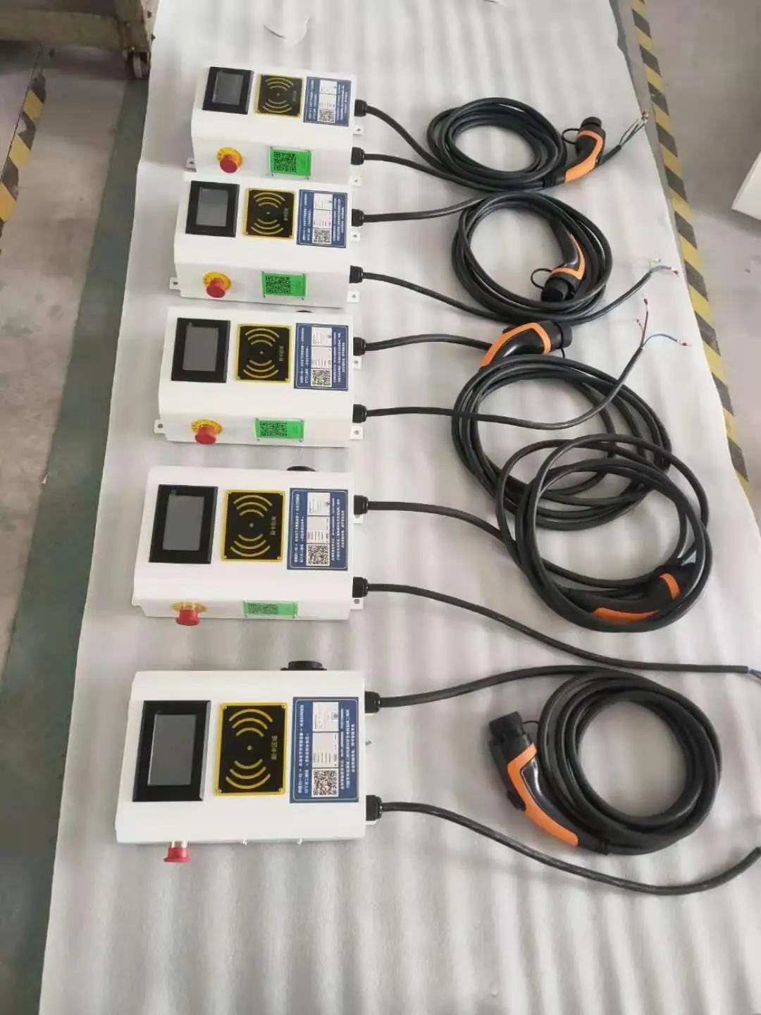 7 кВт AC зарядная станция электромобиль wallbox ev зарядка сваи iec62196 Уровень 2 зарядное устройство с 5 м кабель EVSE