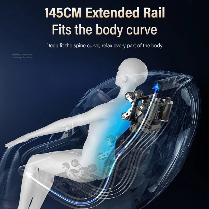 4D Infrared Heating LCD Electric Intelligent Full Body Salon Spa 0 Gravity Luxury Massage Chair