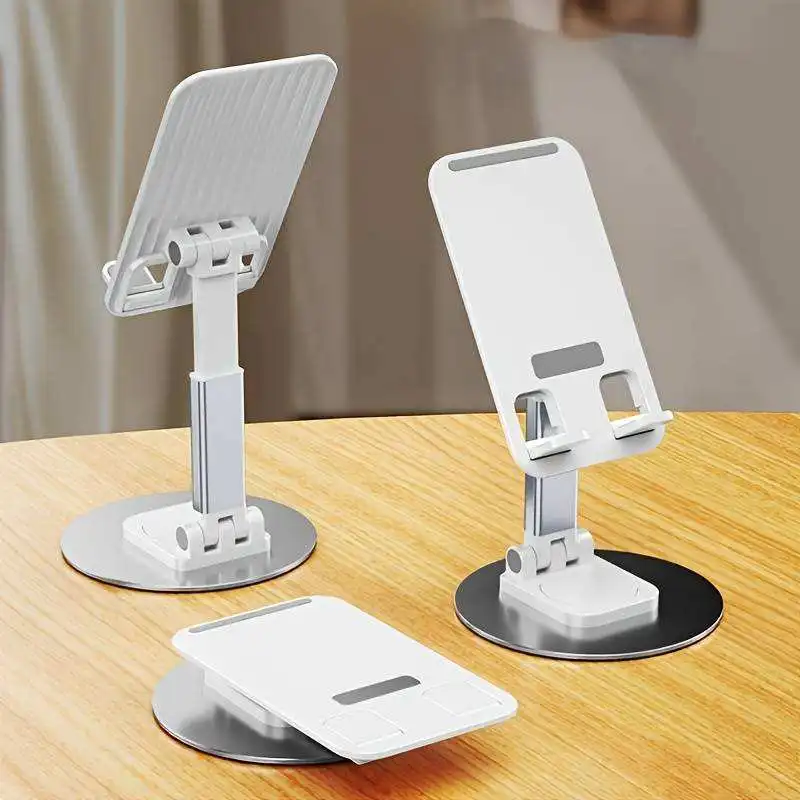 New design Portable Desktop Stand Mount Adjustable Foldable Support Table Alloy Metal 360 Rotating Aluminum Mobile Phone holder