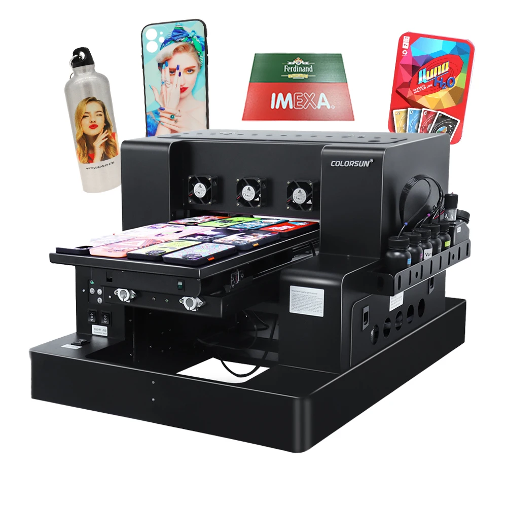 A3 printer LED Lamp flatbed a4 size smart id card mini mobile phone case digital acrylic printing uv