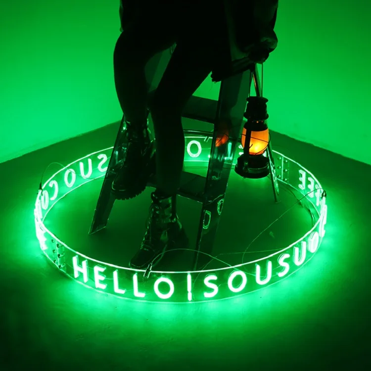 Skyseen Special Design Round Neon Sign Club Night Bar Decoration LED Neon Light