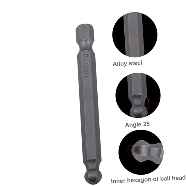 12pcs Torx screwdriver bits set including T5 T6 T7 T8 T9 T10 T15 T20 T25 T27 T30 T40 length 50mm