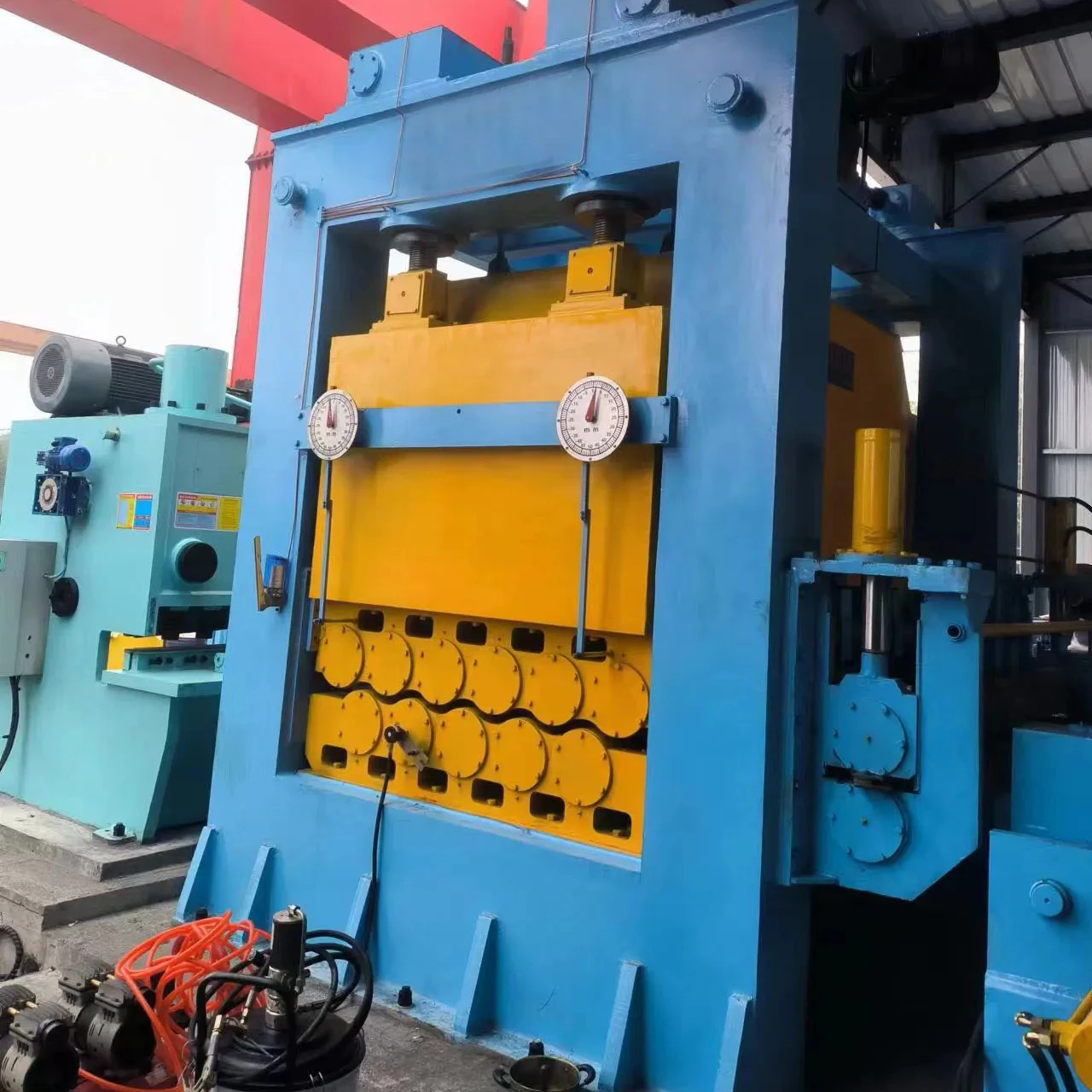 Thick Steel coil Straightener Leveling and Shearing Line Cut to Length Production Line