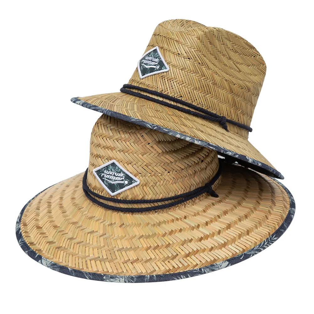 
new style printing craft straw hat customized cowboy for unisex 