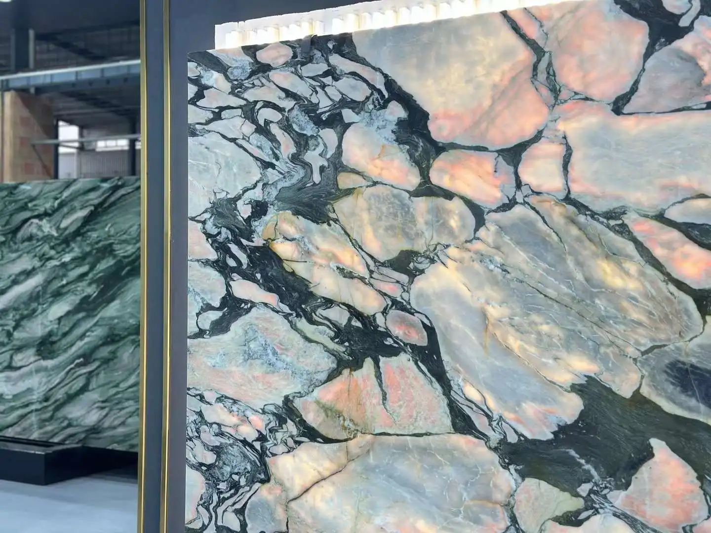 YD STONE Luxury Pink Marble Floor Tile Translucent Bulgari Powder Slab for Villa Hotel Design Cut-to-Size Polished Surface